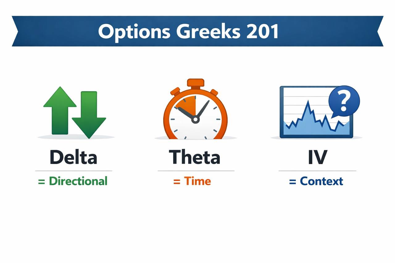 Options Greeks overview: Delta Theta IV decision framework