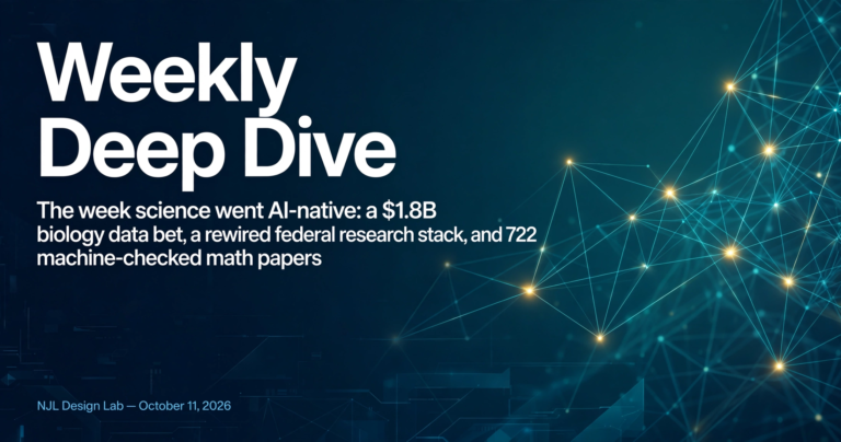 Weekly Deep Dive banner: the week science went AI-native