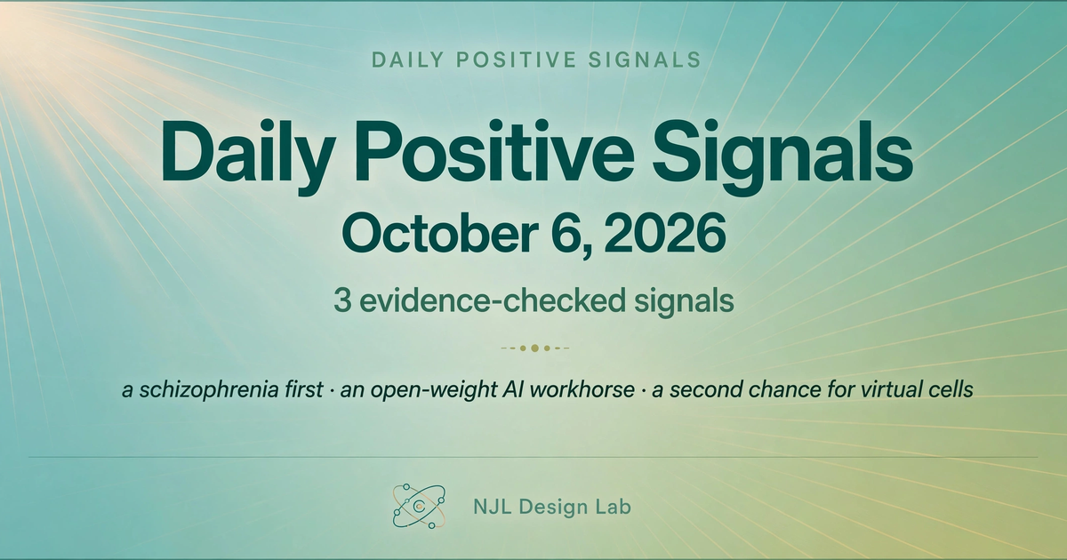 Daily Positive Signals, October 6, 2026: 3 evidence-checked signals